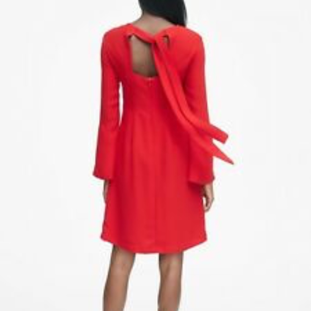 NWT BananaRepublic Statement Sleeve Tie Back Dress